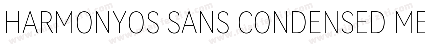 HARMONYOS SANS CONDENSED MEDIUM字体转换